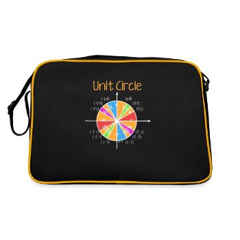 Unit Circle - Retro Tasche - Schwarz/Gold - Hinten