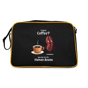 Envie de café? - Sac Retro - noir/or - Dos