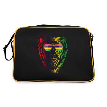 Mauritius - Retro Tasche - Schwarz/Gold - Hinten