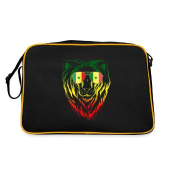 Sénégal - Sac Retro - noir/or - Dos