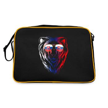 Slowakei - Retro Tasche - Schwarz/Gold - Hinten