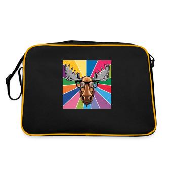 Orignal frais dans des verres coloré Roi de la forêt - Sac Retro - noir/or - Dos