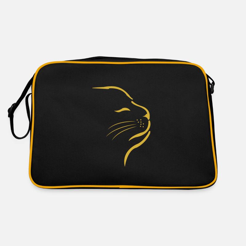 Katze Kleines Kätzchen Katzengesicht Retro Tasche