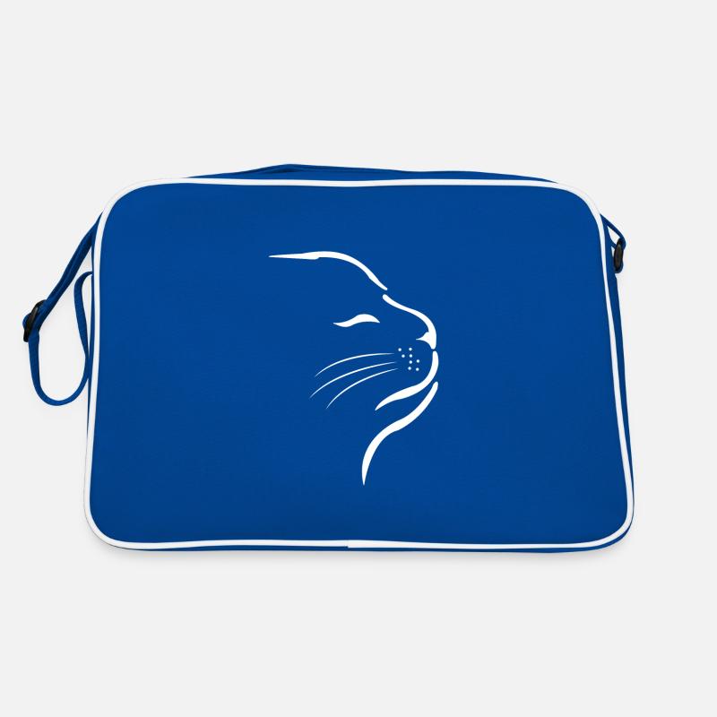 Katze Kleines Kätzchen Katzengesicht Retro Tasche