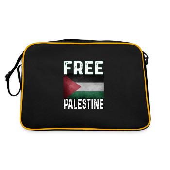 Free Gaza Free Palestine - Sac Retro - noir/or - Dos