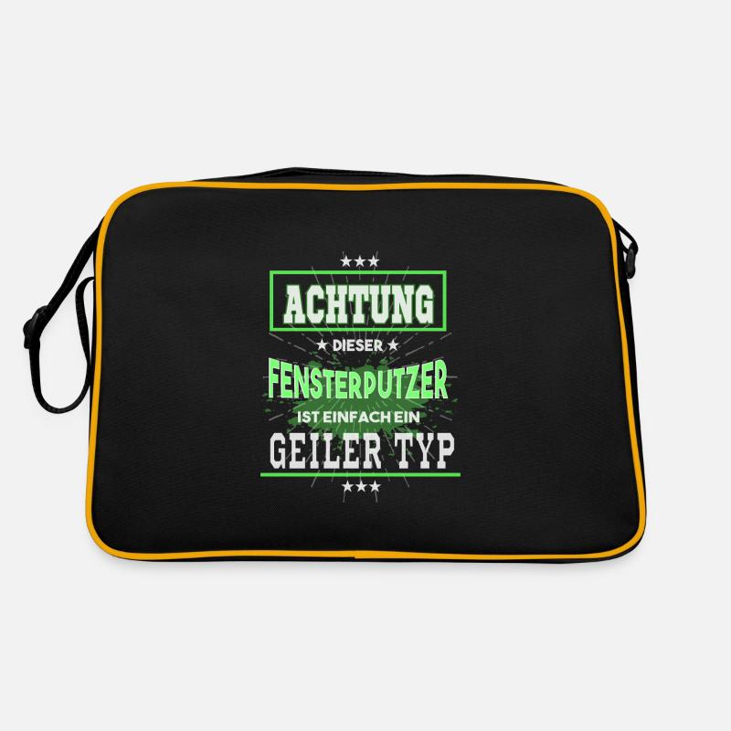 Fensterputzer, einfach ein geiler Typ Retro Tasche