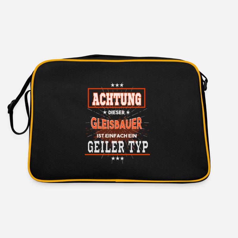 Gleisbauer, einfach nur ein geiler Typ Retro Tasche