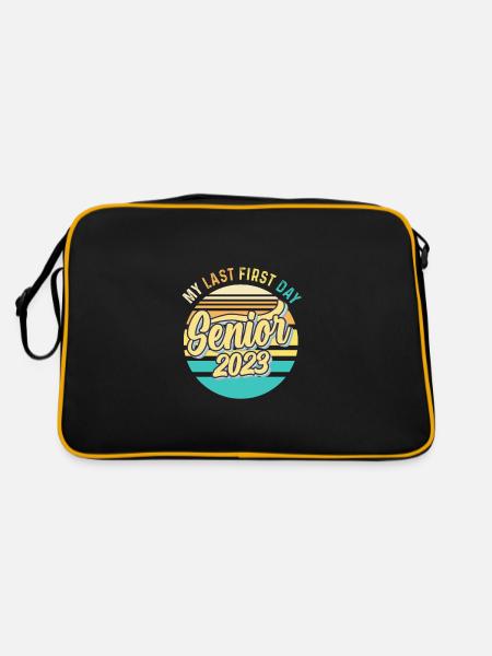 My Last First Day Senior Class of 2023 - Retro Bag - black/gold - Back