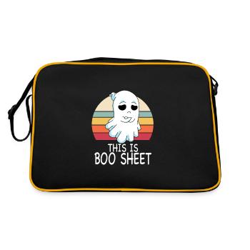 C’est Boo Sheet Ghost Retro Halloween Costume - Sac Retro - noir/or - Dos