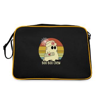 Boo Boo Crew Infirmière Fantôme Drôle Costume d'Halloween - Sac Retro - noir/or - Dos
