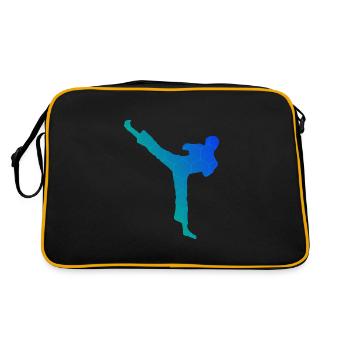 Kickboxer Kickboxing Kickboxing Hommes Femmes - Sac Retro - noir/or - Dos