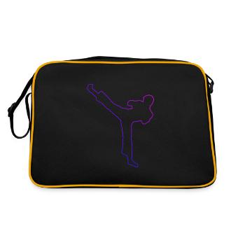 Boxe féminine Kickboxing Kickboxing Kickboxing - Sac Retro - noir/or - Dos