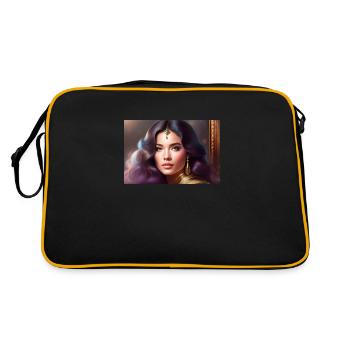 Princess - Retro Tasche - Schwarz/Gold - Hinten