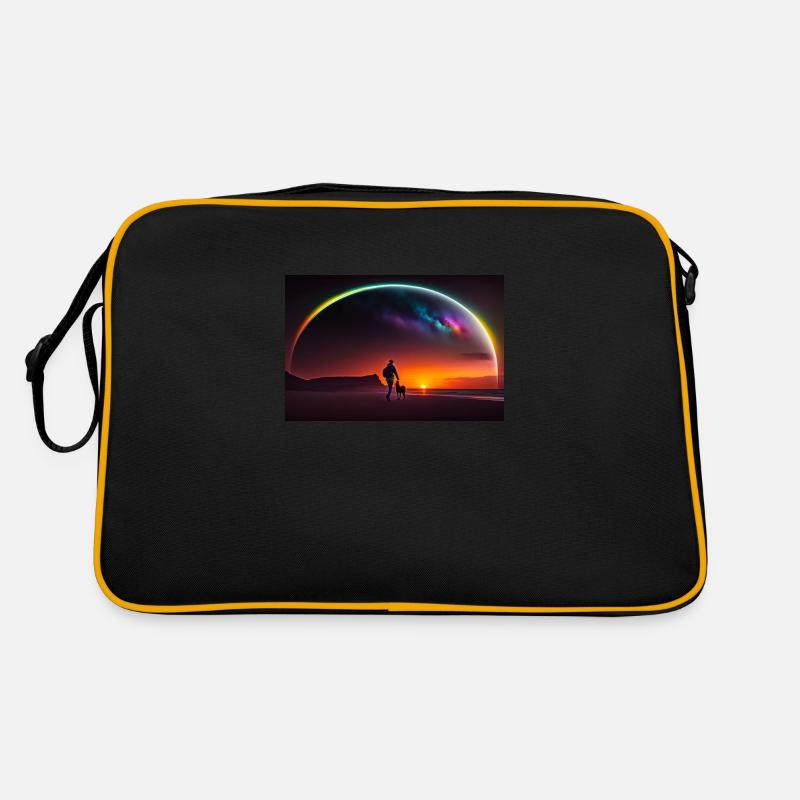 Siluette Star - Retro Tasche - Schwarz/Gold