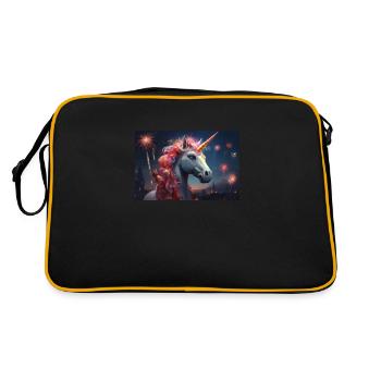 Feux d’artifice licorne - Sac Retro - noir/or - Dos