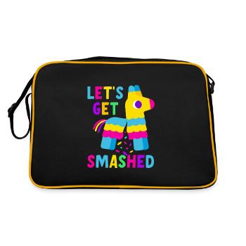 Let's Get Smashed Pinata - Retro Bag - black/gold - Back