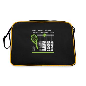 Penser au joueur de tennis d'été de sports de - Sac Retro - noir/or - Dos