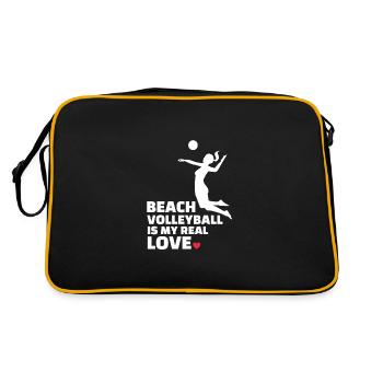 J’adore le beach-volley Plage élégante - Sac Retro - noir/or - Dos