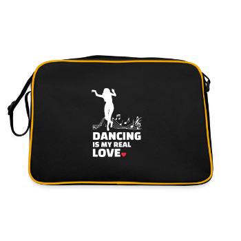 J’adore danser - Sac Retro - noir/or - Dos
