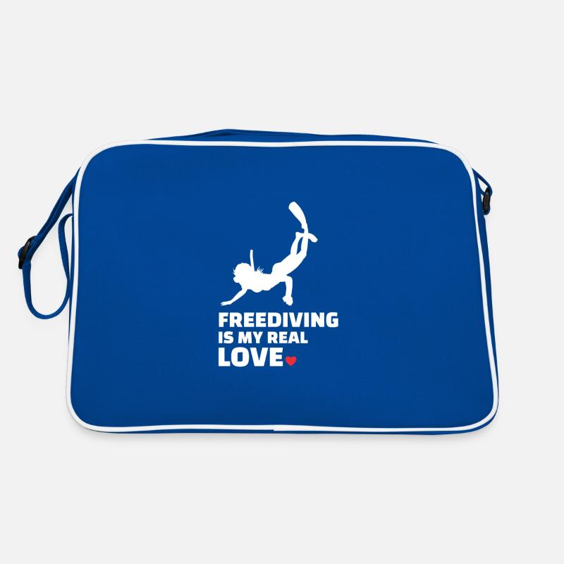 Freitauchen Retro Tasche