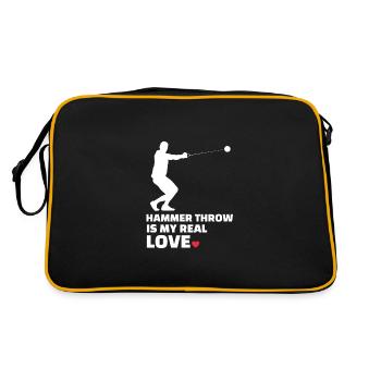 J’adore le lancer du marteau - Sac Retro - noir/or - Dos