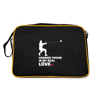 J’adore le lancer du marteau - Sac Retro - noir/or - Dos