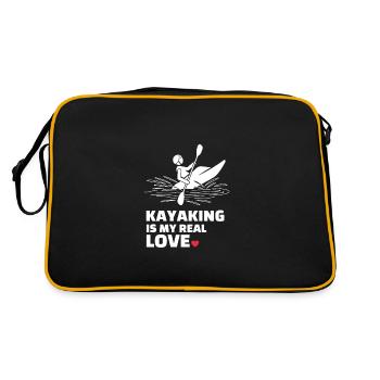 J’adore le kayak - Sac Retro - noir/or - Dos