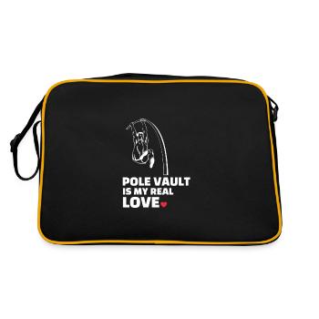 I love pole vaulting - Retro Bag - black/gold - Back