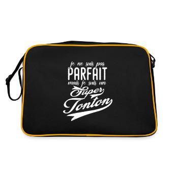 Super tonton cadeau super tonton humour - Sac Retro - noir/or - Dos