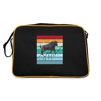 Crypto Trading Hodl Stock Market Chart Bitcoin - Retro Bag - black/gold - Back