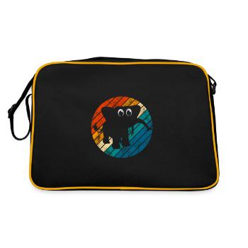Eléphant éléphant pour enfants - Sac Retro - noir/or - Dos