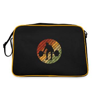 Musculation Bodybuilder GYM Fitnessstudio Retro - Sac Retro - noir/or - Dos