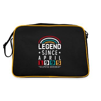 1995 Legend Since Birthday Gift April - Retro Bag - black/gold - Back
