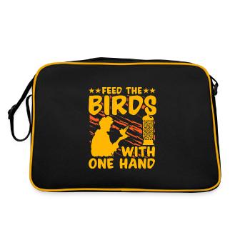 Nourrissez les oiseaux d’une seule main - Sac Retro - noir/or - Dos
