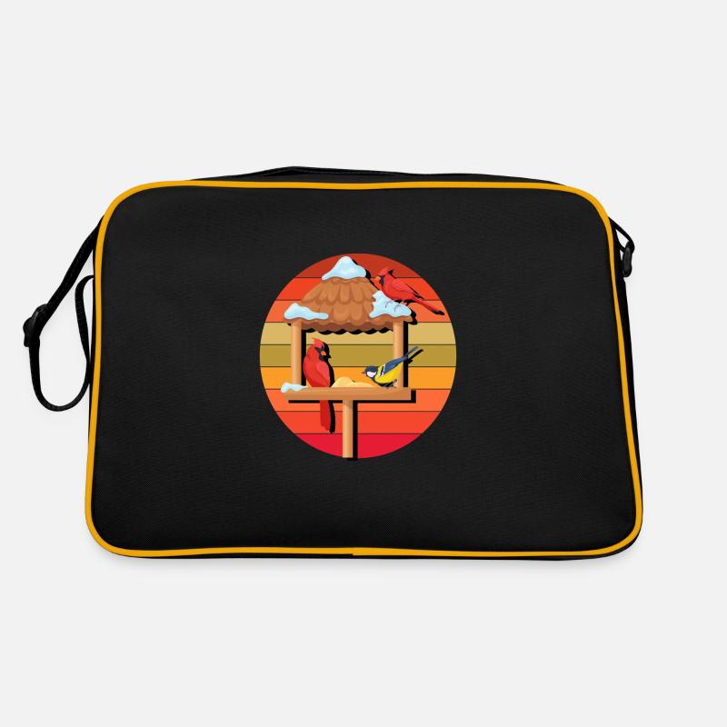 Bird Feeding Retro Bag