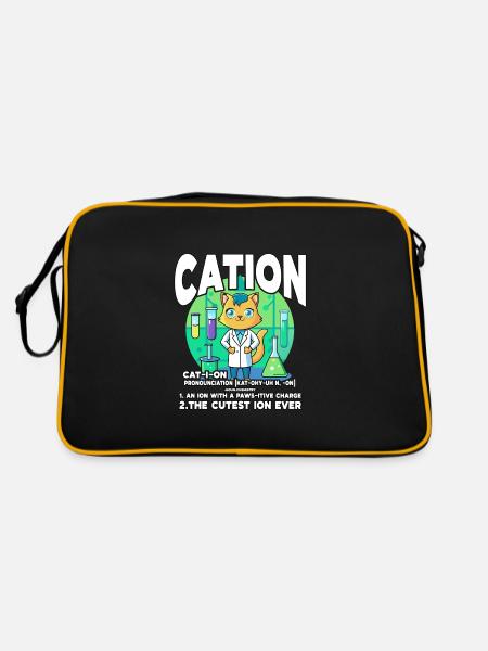 Cation - Sac Retro - noir/or - Dos