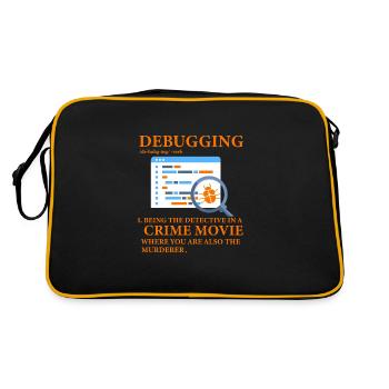 Debugging - Retro Bag - black/gold - Back