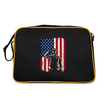 Vétéran - Sac Retro - noir/or - Dos