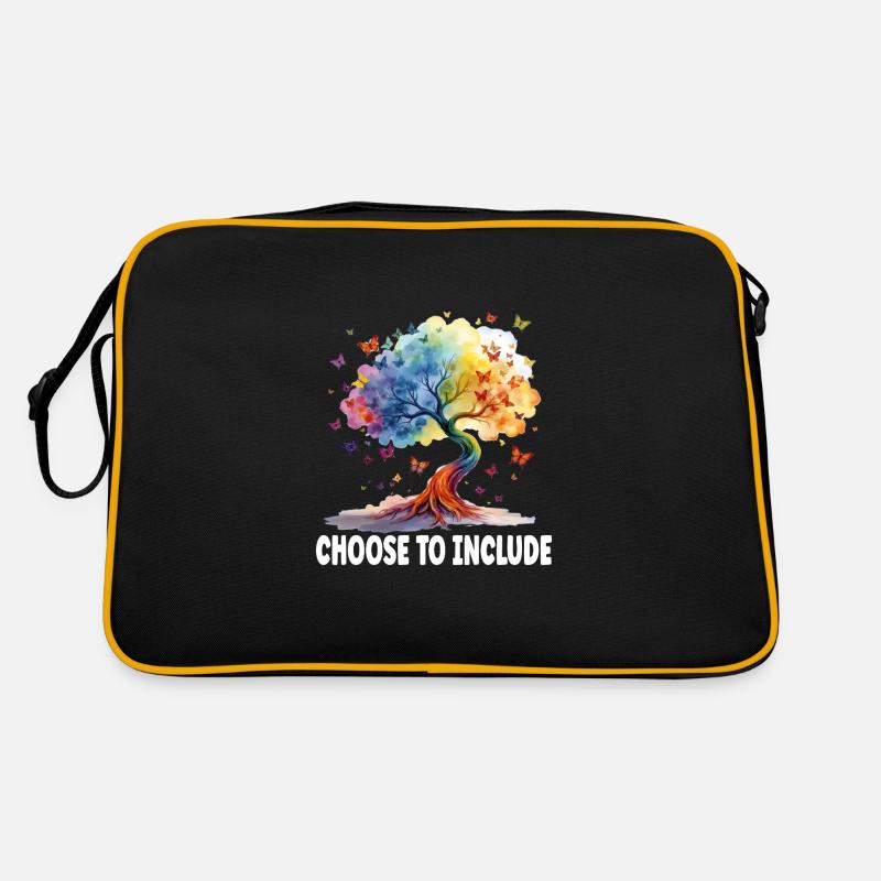 Choisissez d’inclure - Sac Retro - noir/or