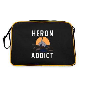 Héron accro - Sac Retro - noir/or - Dos