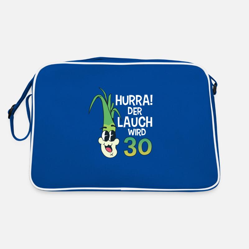 Hurra der Lauch wird 30 Retro Tasche