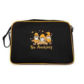 Bee Amazing - Retro Bag - black/gold - Back
