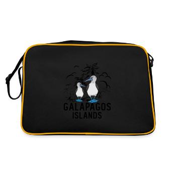 Fous de Bassan Oiseaux de mer à pieds bleus - Sac Retro - noir/or - Dos