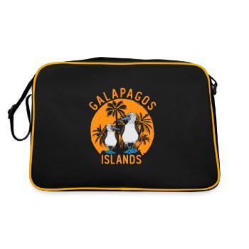 Boobies Seabirds Blue Foot Booby Bird - Sac Retro - noir/or - Dos
