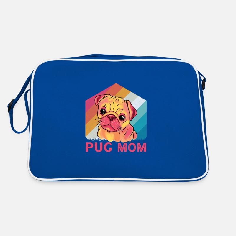 Pug Mom Retro Tasche