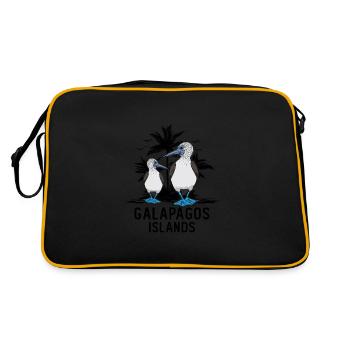 Îles Galapagos - Sac Retro - noir/or - Dos