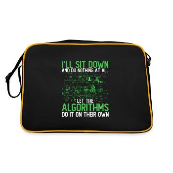 Let The Algorithms Do It On Their Own - Retro Bag - black/gold - Back