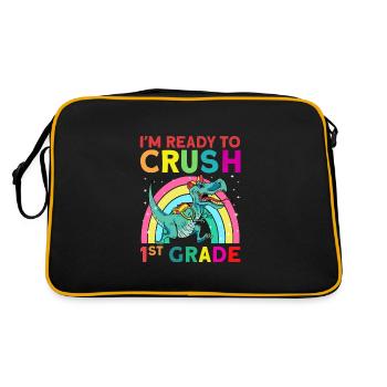 I'm Ready To Crush 1st Grade - Retro Bag - black/gold - Back