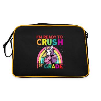 I'm Ready To Crush 1st Grade - Retro Bag - black/gold - Back