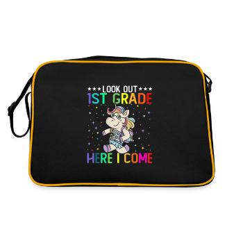 Look Out 1st Grade Here I Come - Retro Bag - black/gold - Back
